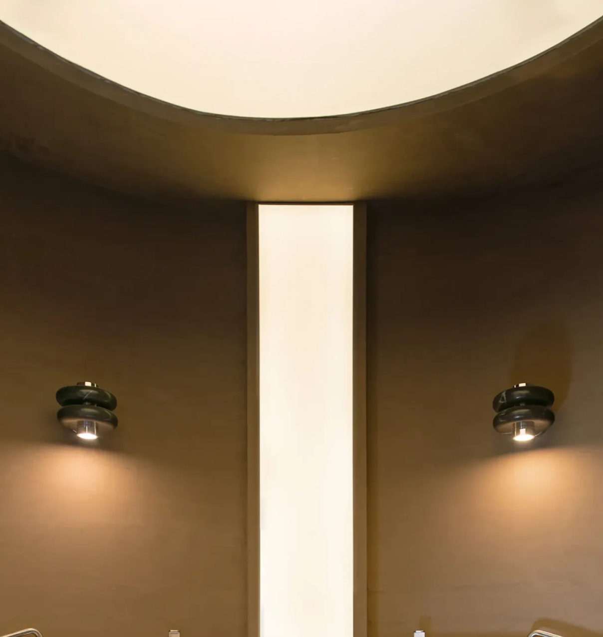 Modern Marble Wall Sconce Stylish Verde Tikal Henne Decor