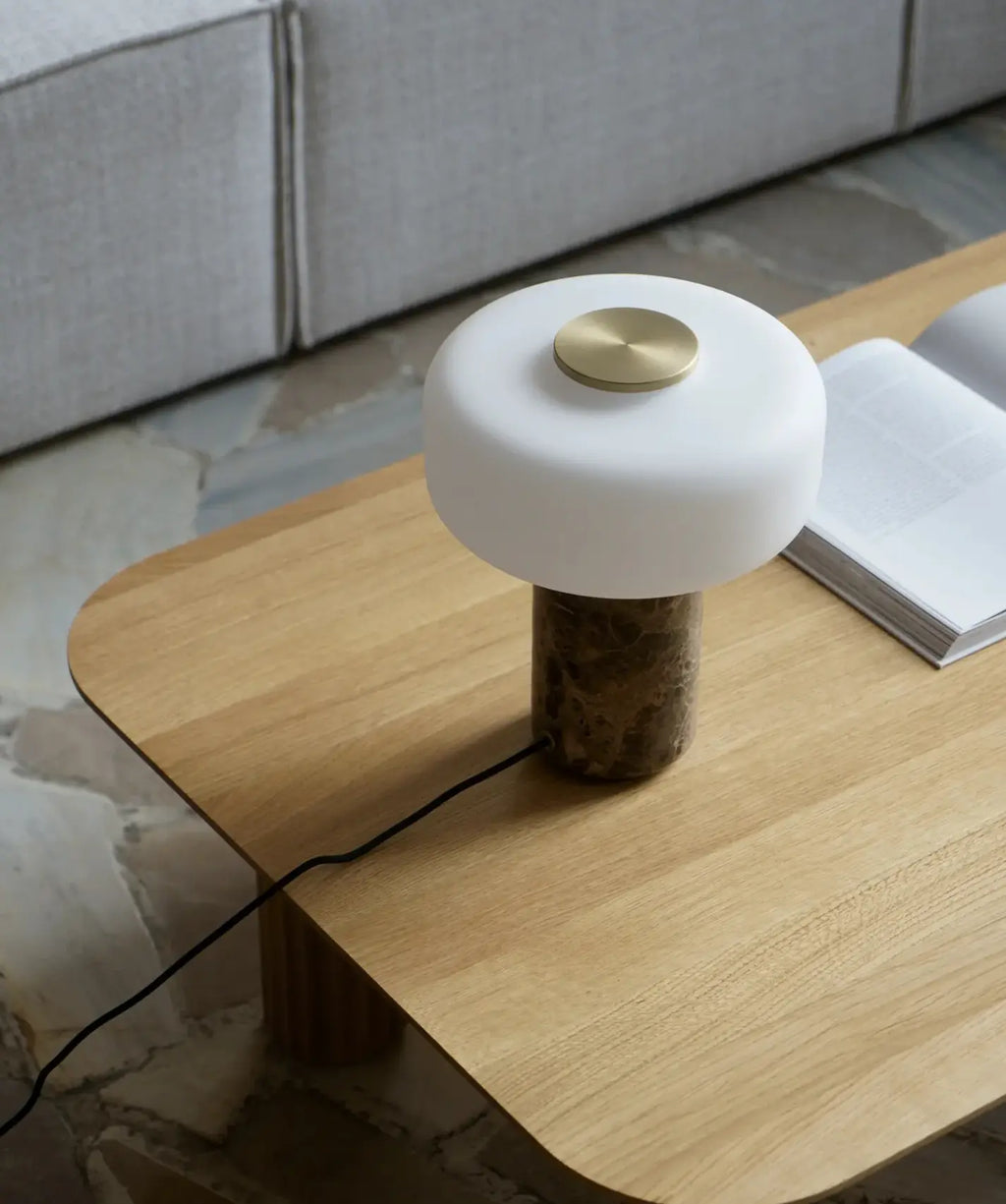Marble Mushroom Table Lamp Henne Decor