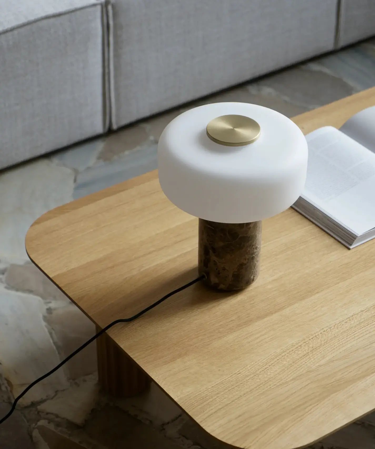 Marble Mushroom Table Lamp Henne Decor