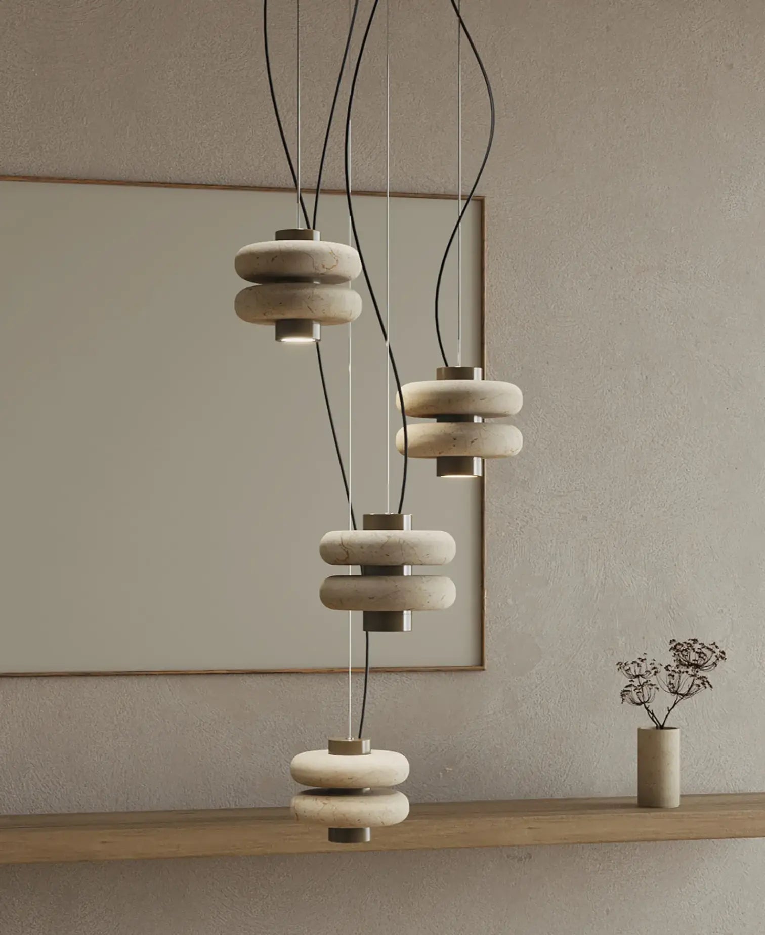 Pendant Marble Beige Light Henne Decor