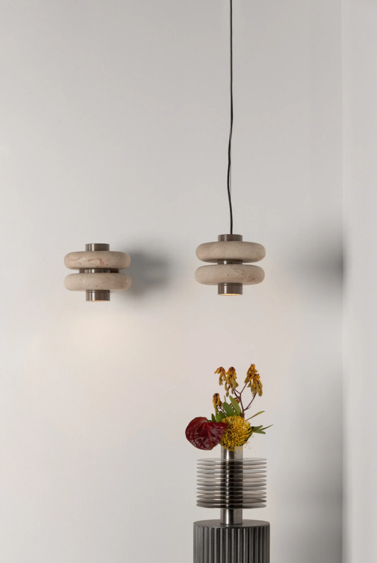 Pendant Marble Beige Light Henne Decor