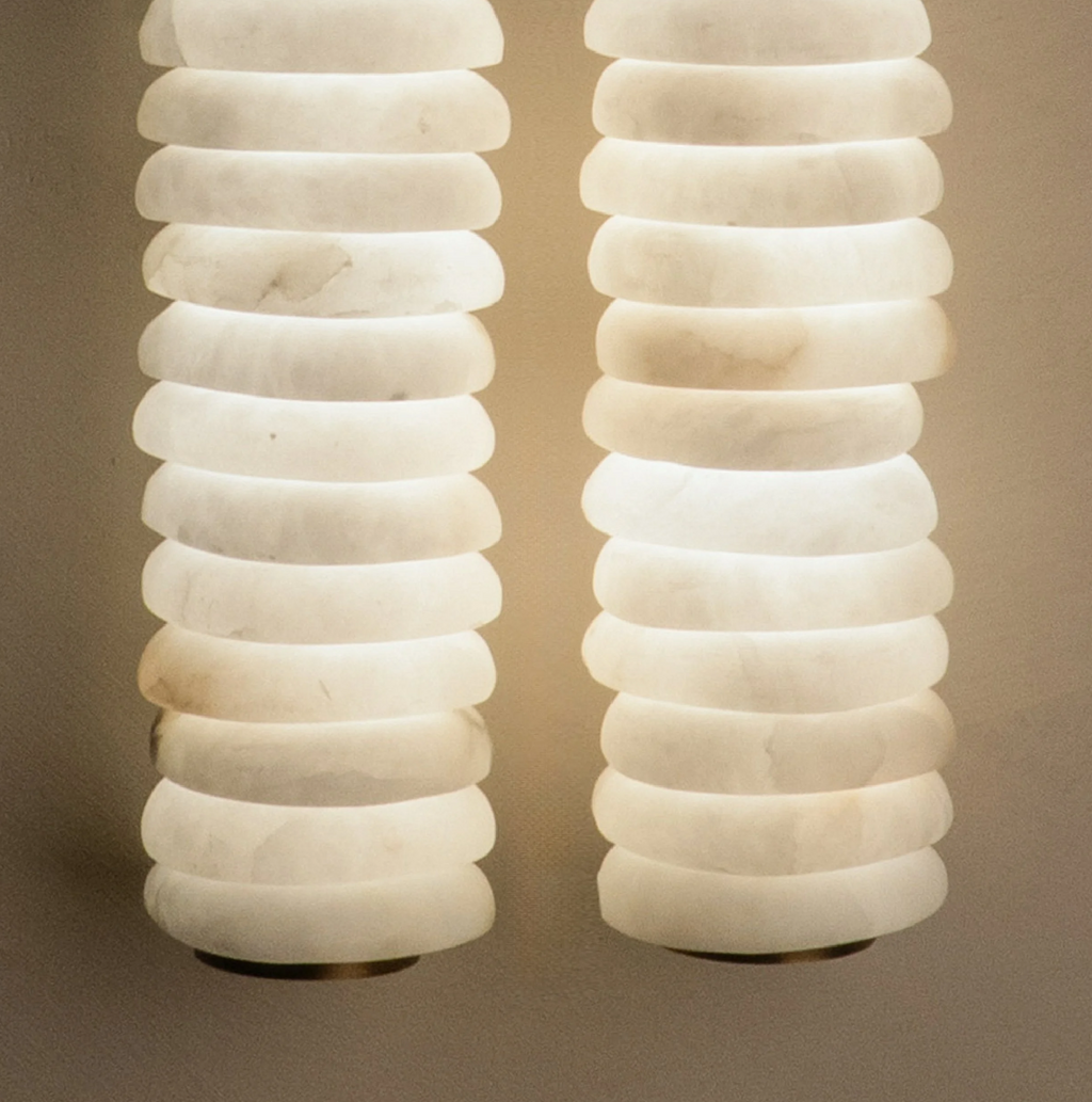 DOUBLE SPANISH MARBLE WALL SCONCE Henne Decor
